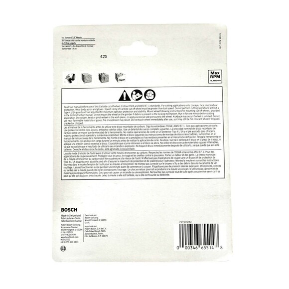 Bosch Professional X-LOCK Carbide Multi Wheel CMWX450 Lot of Two - Picture 6 of 6